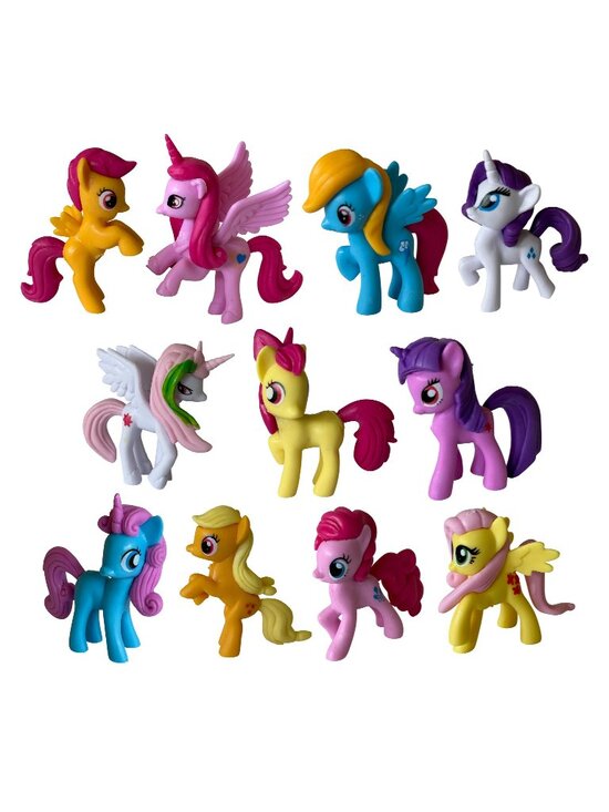 Other - My Little Pony AppleJack Playset 11 Figure Cake Topper Toy Set Birthday